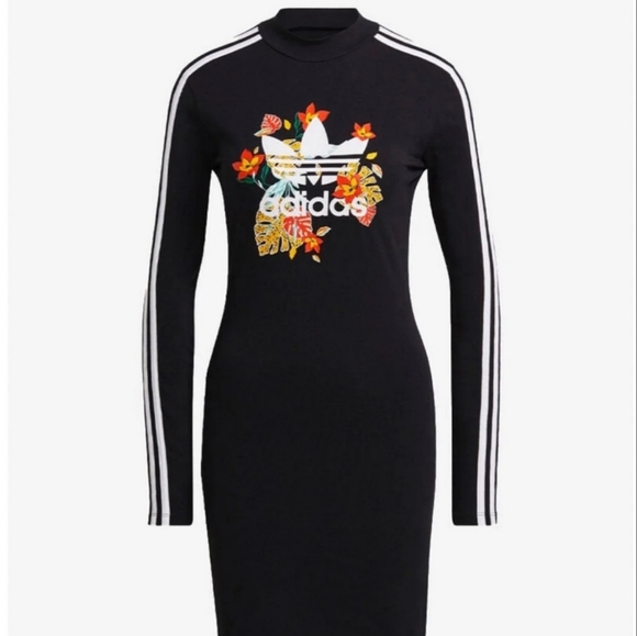 Adidas Her Studio London Floral Bodycon Dress - Picture 5 of 11